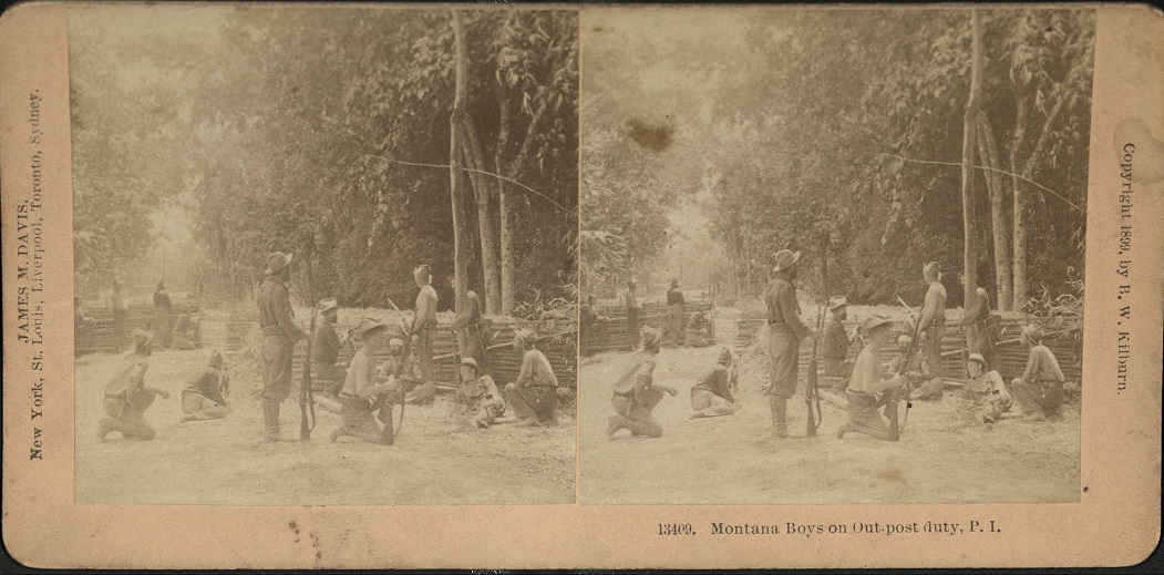 Montana Boys on Out-post duty, P. I.